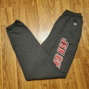 JSU Gamecocks Sweatpants Joggers Men Medium Gray Jacksonville Alabama Champion‎